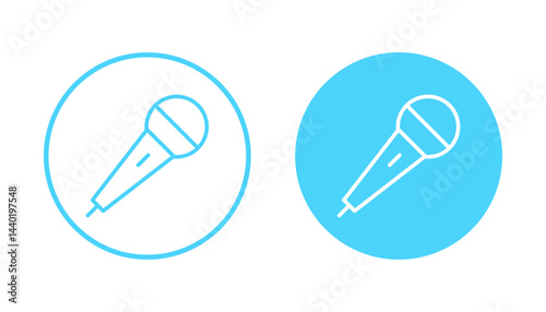 Microphone icon vector. karaoke sign and symbol