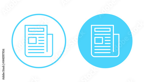 Newspaper icon vector. news paper sign and symbolign