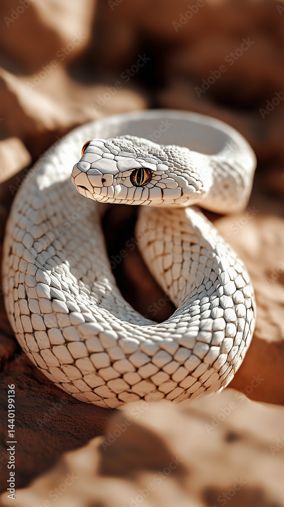 Fototapeta premium Albino Cape Cobra