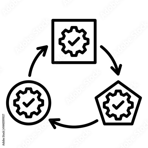 Transformation Outline Icon