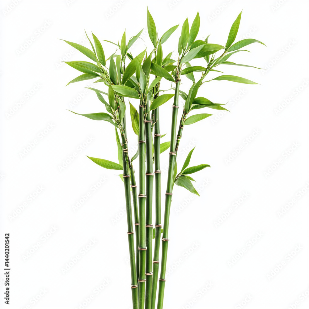 Obraz premium bamboo isolated on white