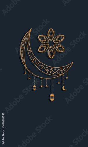 ramadan kareem background banner vector set with luxury ornament ramadan eid mubarak background