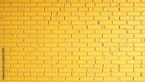 Obraz na płótnie Yellow Brick Wall Background for Product Photography Display w salonie