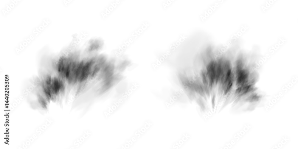 Obraz premium Incredible and Beautiful Black Smoke Background. A Stunning Magical Vapor and Fog Effect That Captivates You