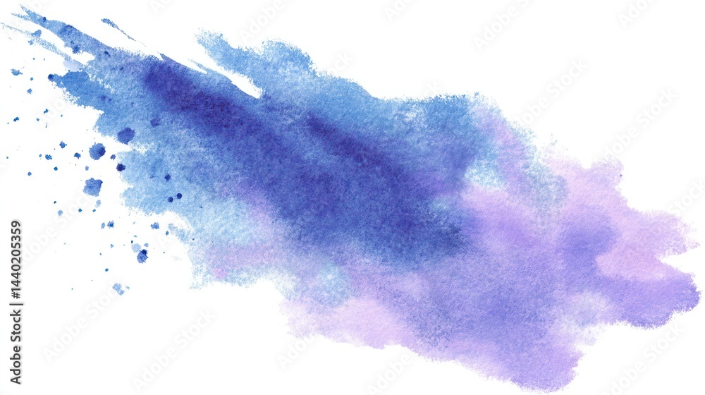 Obraz premium Dynamic abstract brush strokes in watercolor artistic studio soft color palette