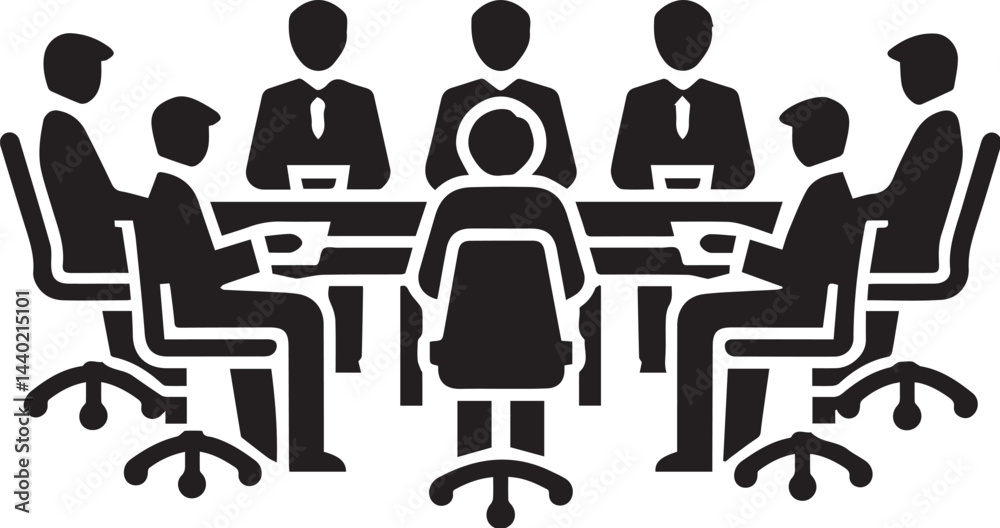vector illustration of business meeting vector illustration of business meeting