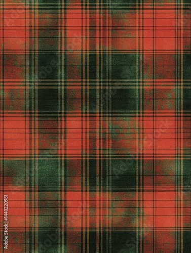 Vivid plaid texture with interwoven lines and rustic charm seamless design of tartan pattern