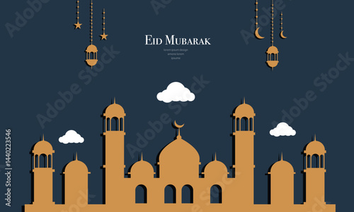 Ramadan Kareem Vector Background Template