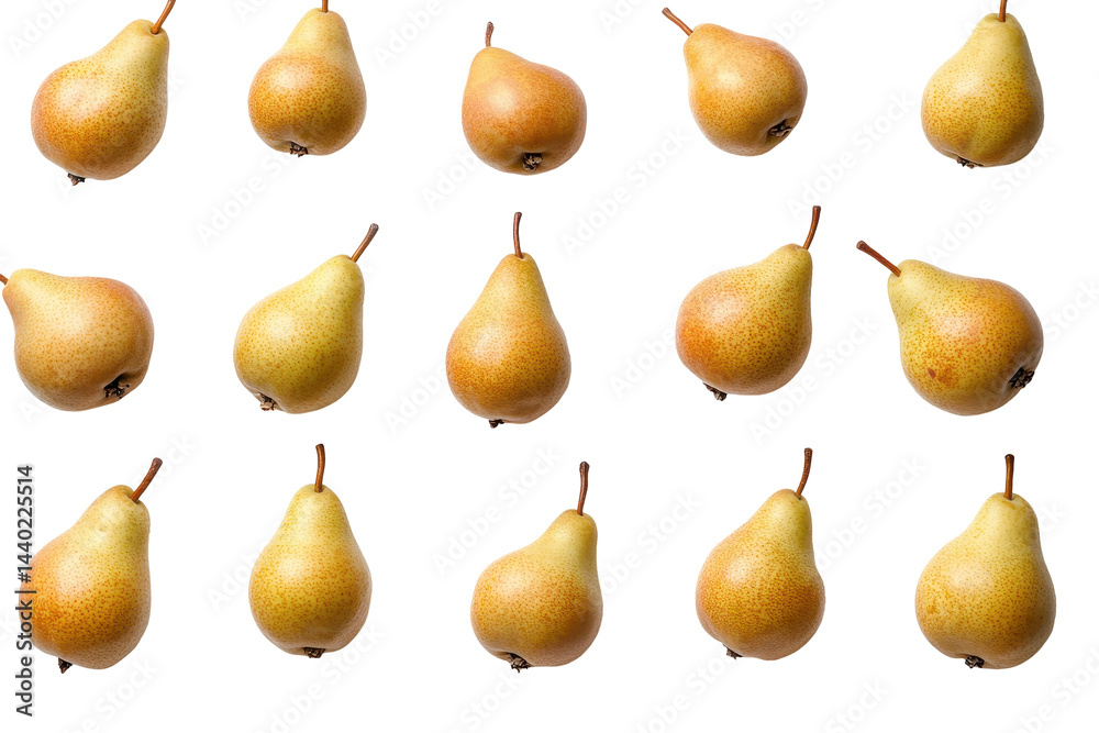 Isolated Group of Pears Isolated Group of Pears