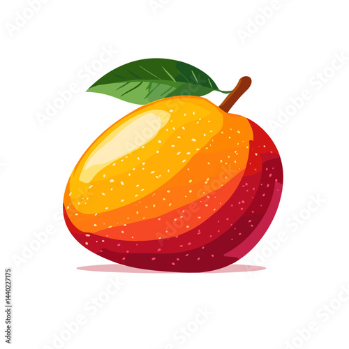 Mango exotic fruit vector illustration isolated on a white background