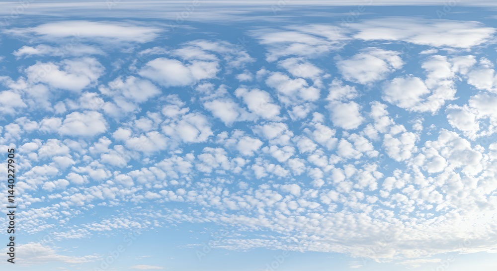 Obraz premium Sky Filled with Fluffy Clouds on a Bright Day