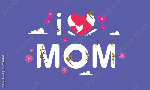 Heartwarming Mother's Day Vector Design for Celebration and Gratitude