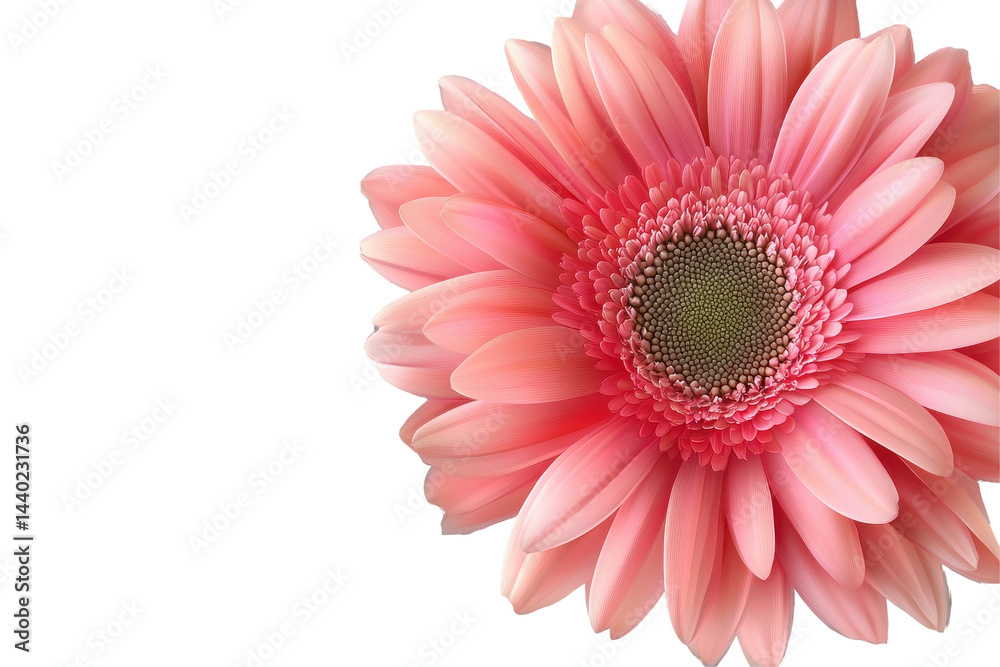 Isolated Pink Gerbera Flower Isolated Pink Gerbera Flower