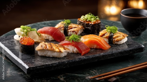 Exquisite Nigiri Sushi Arrangement