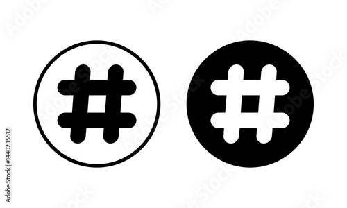 Hashtag icon vector illustration. hashtag sign and symbol