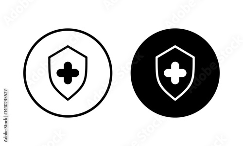 Health insurance icon vector illustration. Insurance document sign and symbol
