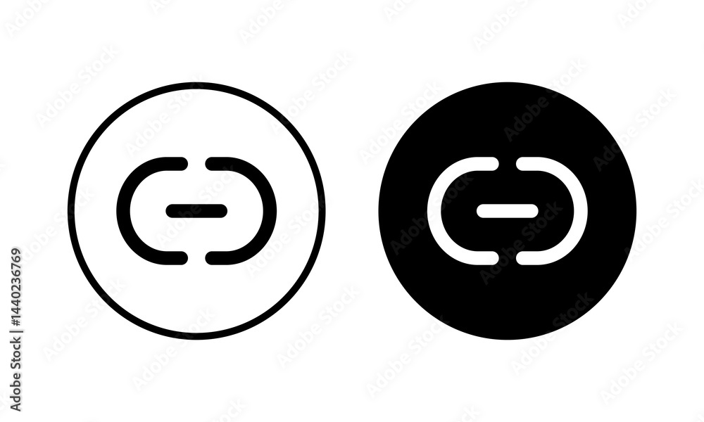 Link icon vector illustration. Hyperlink chain sign and symbol