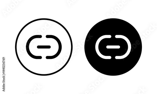 Link icon vector illustration. Hyperlink chain sign and symbol
