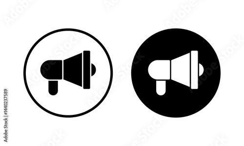 Megaphone icon vector illustration. Loudspeaker sign and symbol