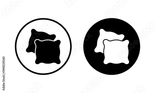 Pillow icon vector illustration. Pillow sign and symbol. Comfortable fluffy pillow