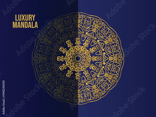 Modern Creative Mandala Design, Mockup Template Layout