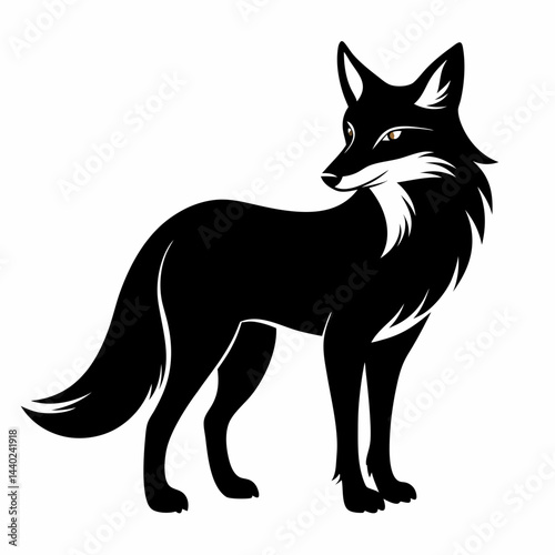 Stylized Fox Silhouette