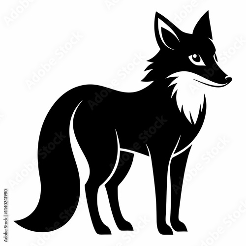 Stylized Fox Silhouette