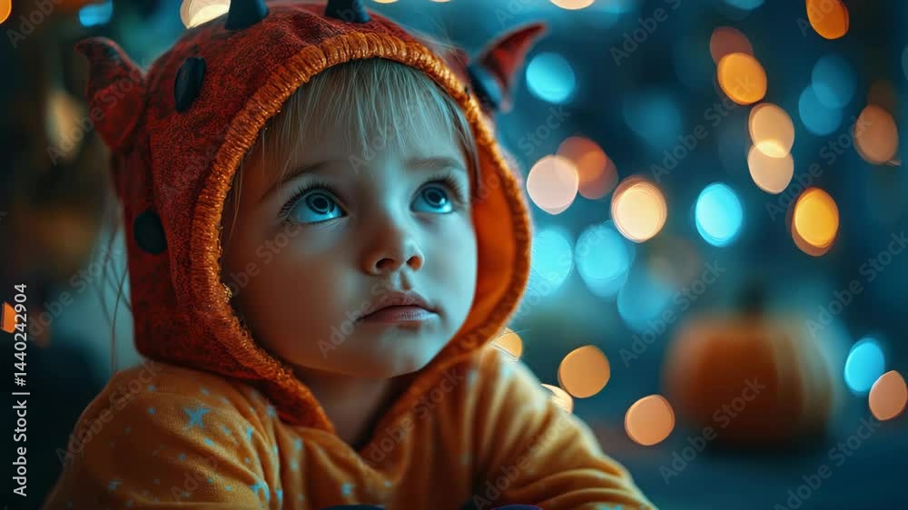 Charming Little Girl in Red Hat and Yellow Jacket Enjoying Outdoor Adventure Charming Little Girl in Red Hat and Yellow Jacket Enjoying Outdoor Adventure