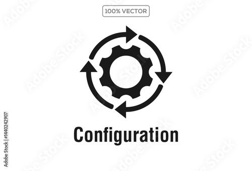 Upgrade, update, progress, process, development and improvement icon vector