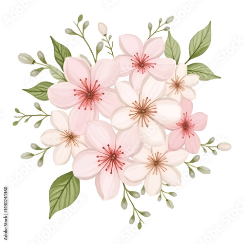 Bouquet of flowers vector illustrator