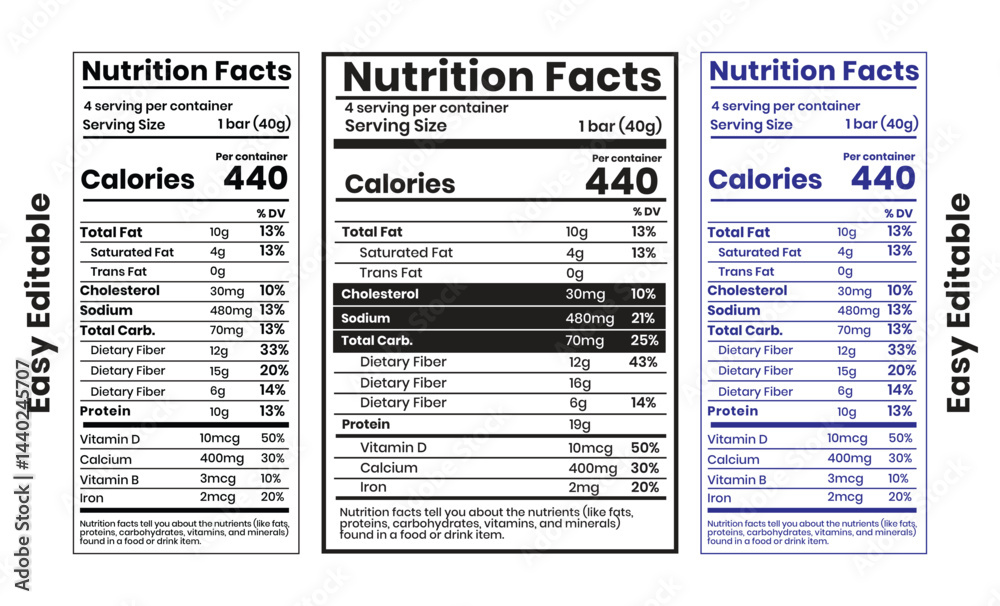 Nutrition facts, nutrition, nutrition label, facts label and supplement label