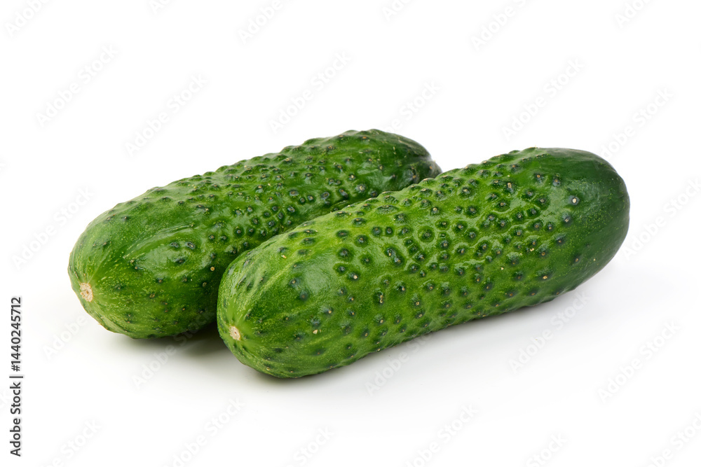 Cucumbers, isolated on white background. High resolution image. Cucumbers, isolated on white background. High resolution image.