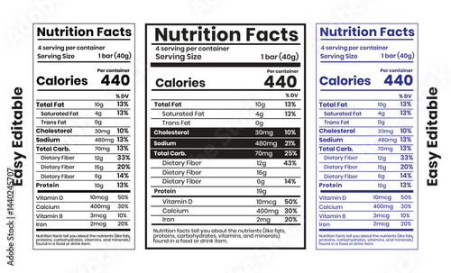 Nutrition facts, nutrition, nutrition label, facts label and supplement label
