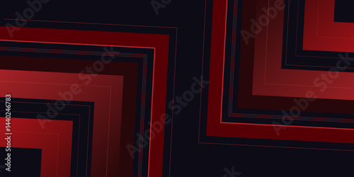 Black abstract wide horizontal banner with arrows and angles. Dark modern sporty bright futuristic abstract background.