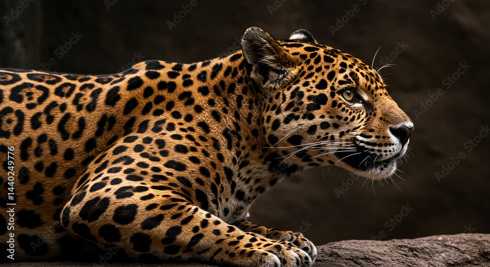 Fototapeta premium close up of a jaguar