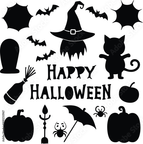 set of halloween icons