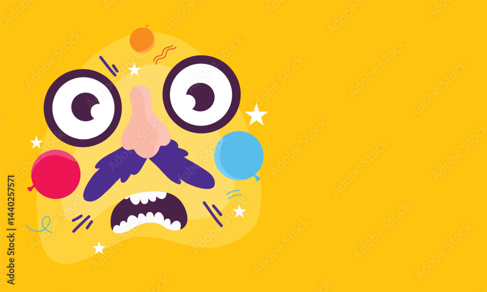 Fototapeta premium April Fools Day Backgrounds Playful Pranks and Festive Designs