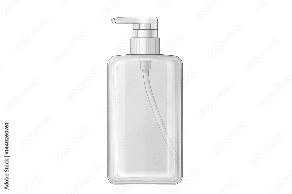 Isolated Outline Soap Dispenser Isolated Outline Soap Dispenser