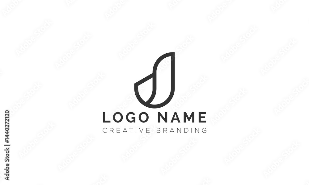 Minimalist J Logo for Branding and Identity. Minimalist J Logo for Branding and Identity.