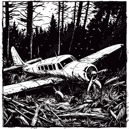 airplane on the ground