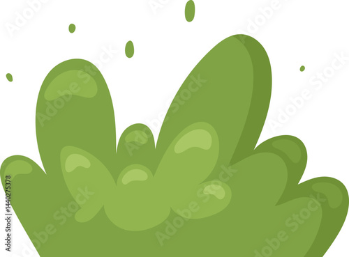 Green bush clipart design illustration
