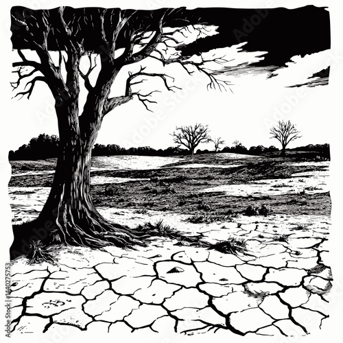 dead tree silhouette