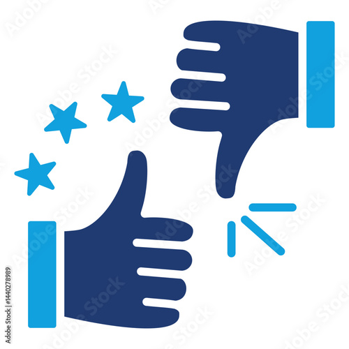 Feedback Flat Blue Icon