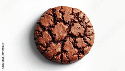 Deliciously cracked chocolate cookie kitchen food photography bright studio close-up indulgent treats
