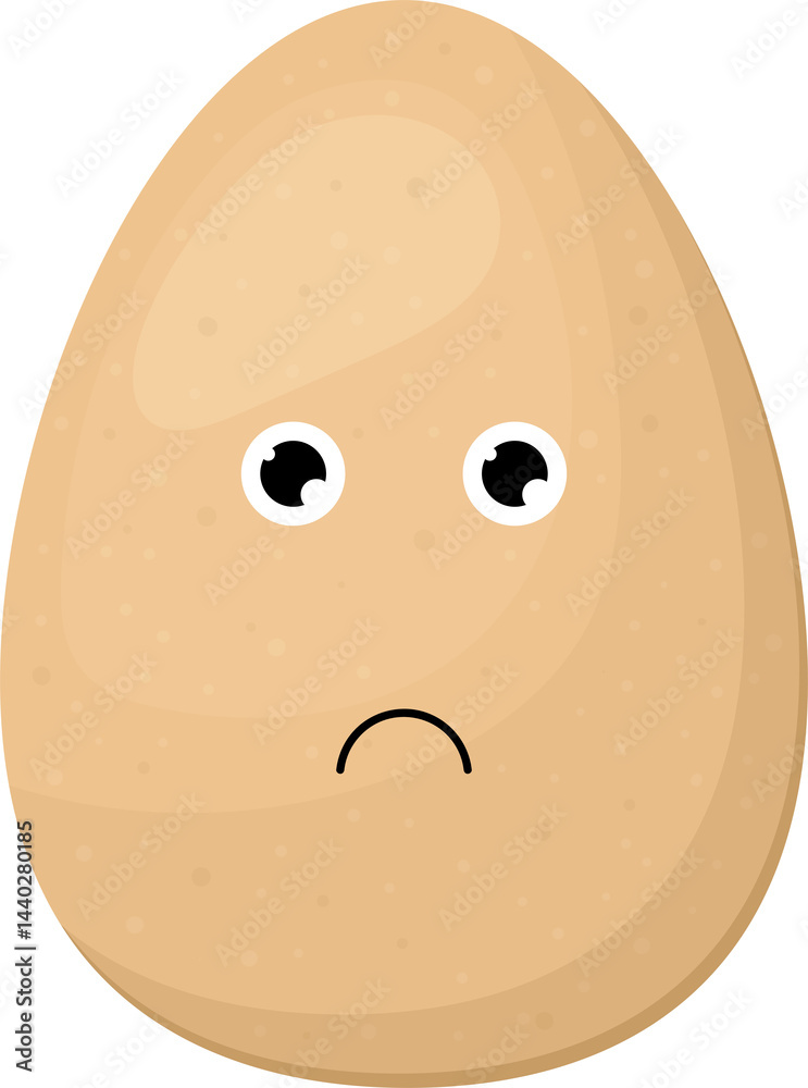 Fototapeta premium Cute egg clipart design illustration