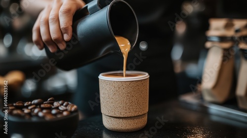 Wallpaper Mural Crafting the perfect pour: A barista's touch in a contemporary coffee scene Torontodigital.ca