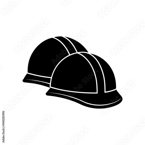 hard hat vector silhouette