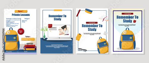 Flyer A4 of private lesson and remember to study