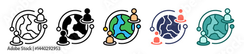 Global Communication multiple icon
