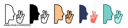 Non Verbal multiple icon